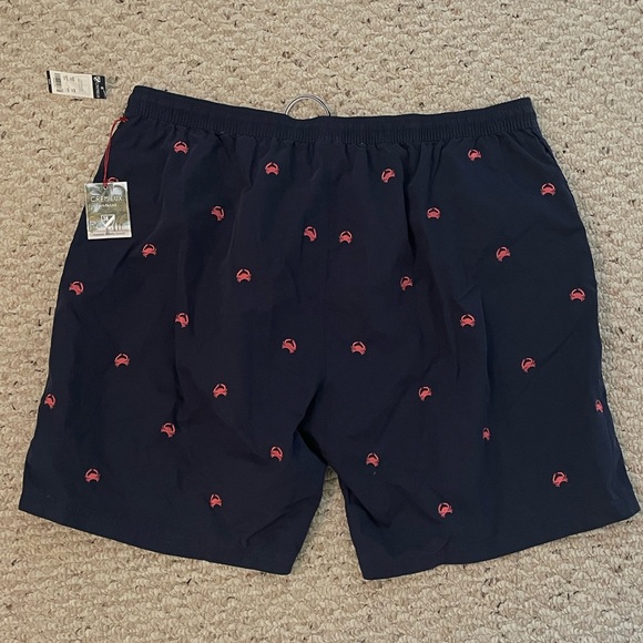 NWT Cremieux mens swim trunks beach shorts 2XB with pockets - Picture 5 of 8